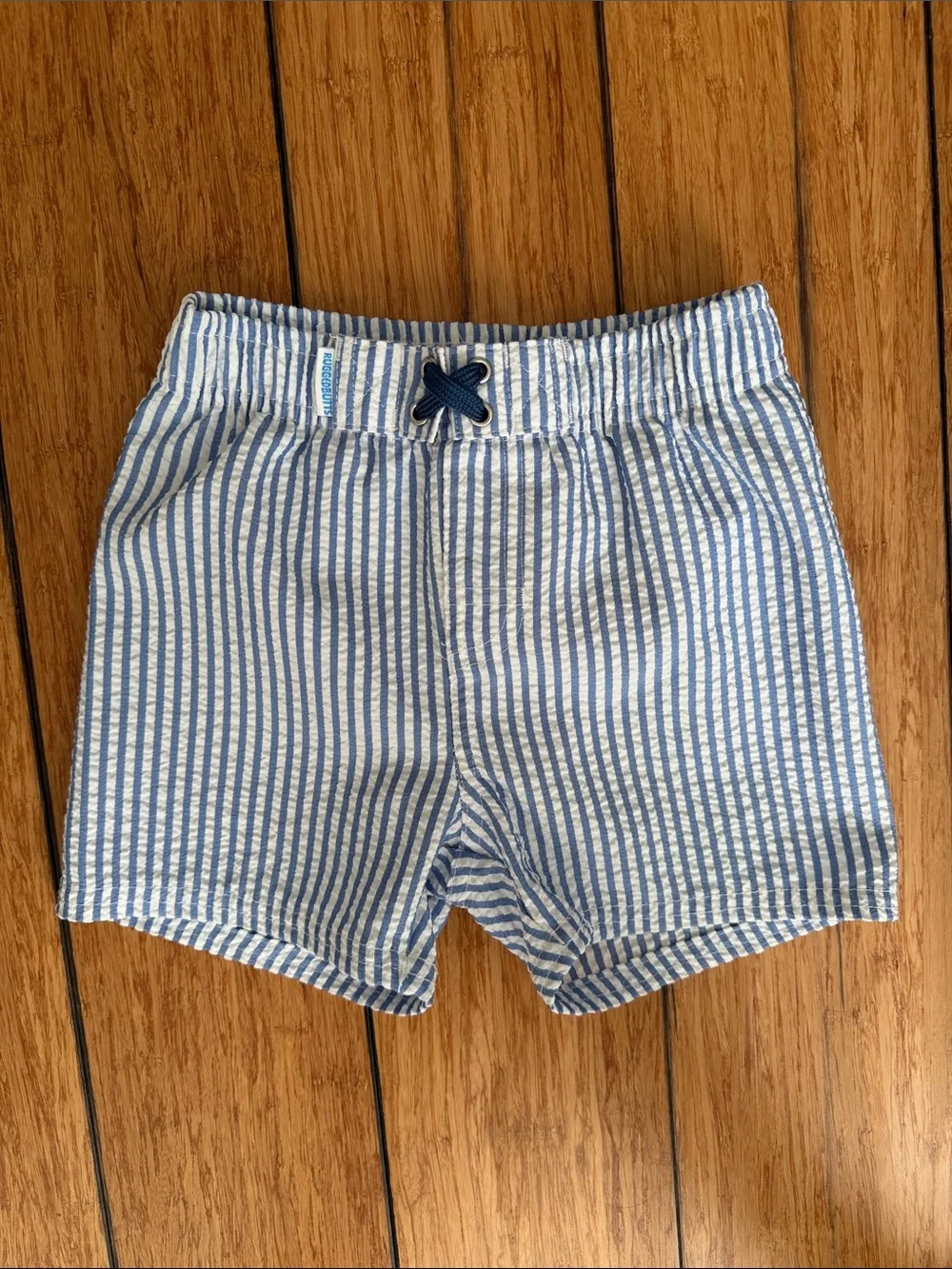 RuggedButts - Boys Seersucker Swim Trunks